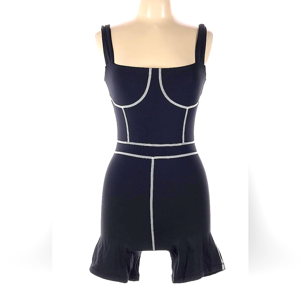 WeWoreWhat Corset Bodysuit in Black - Size Large
